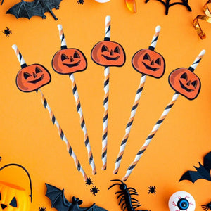 Halloween Drinking Paper Straws 5pk