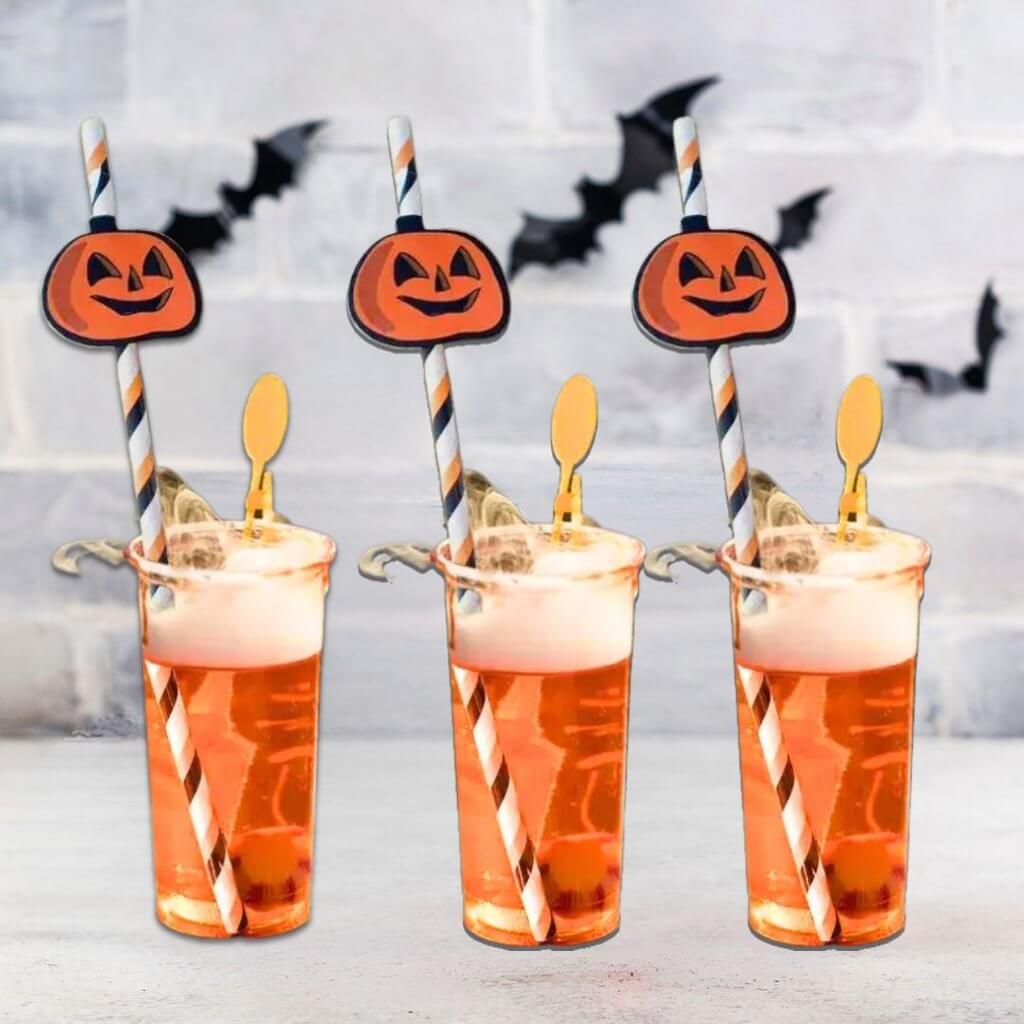 Halloween Drinking Paper Straws 5pk