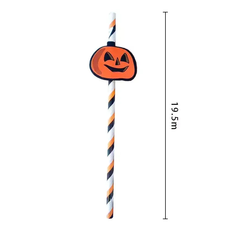 Halloween Drinking Paper Straws 5pk