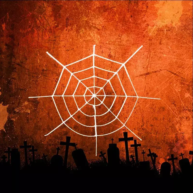 Halloween White Spider Web 1.3m