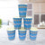Happy Diwali Blue Paper Cups 266ml 8pk
