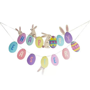 Happy Easter Egg Paper Banner