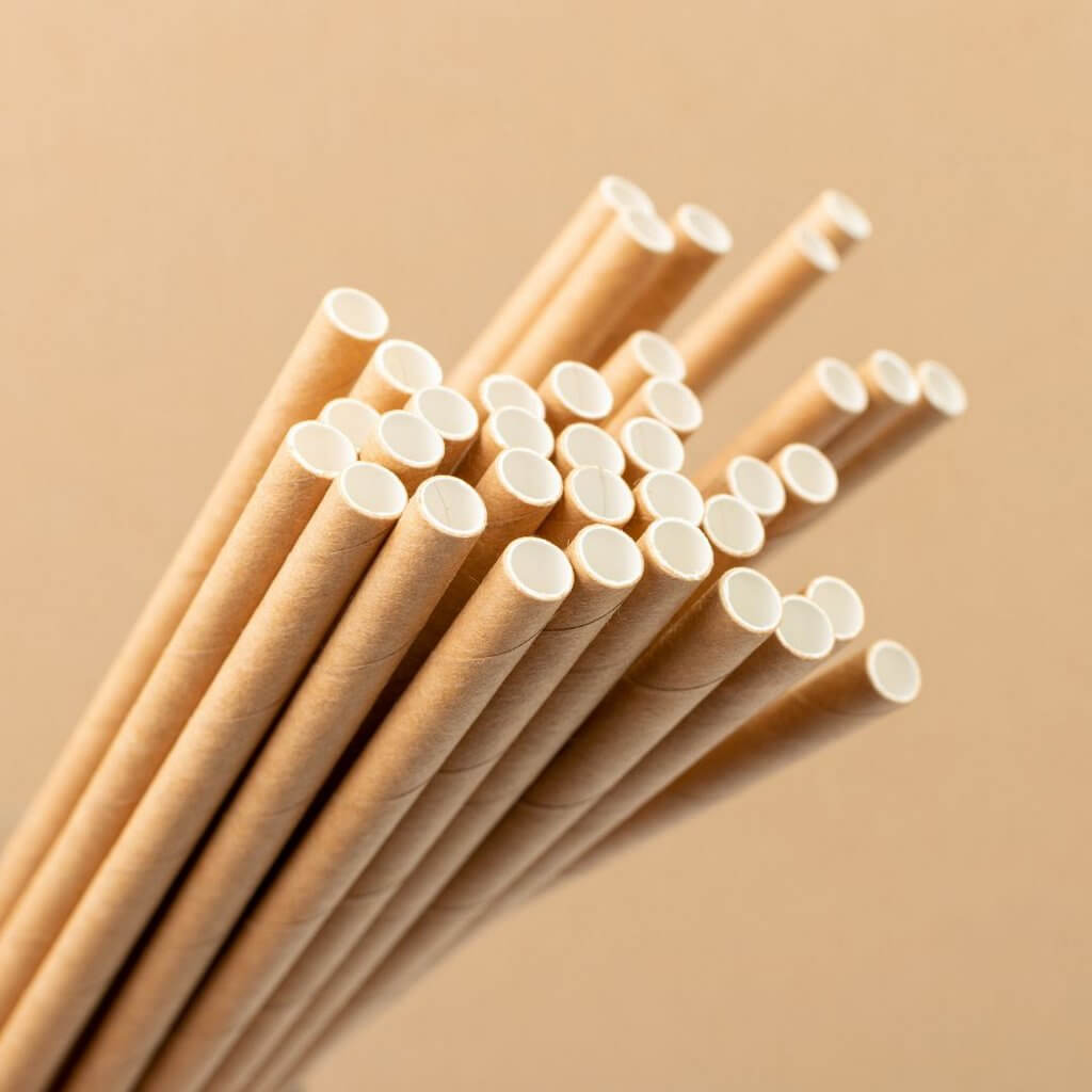 Kraft Paper Straws 20pk