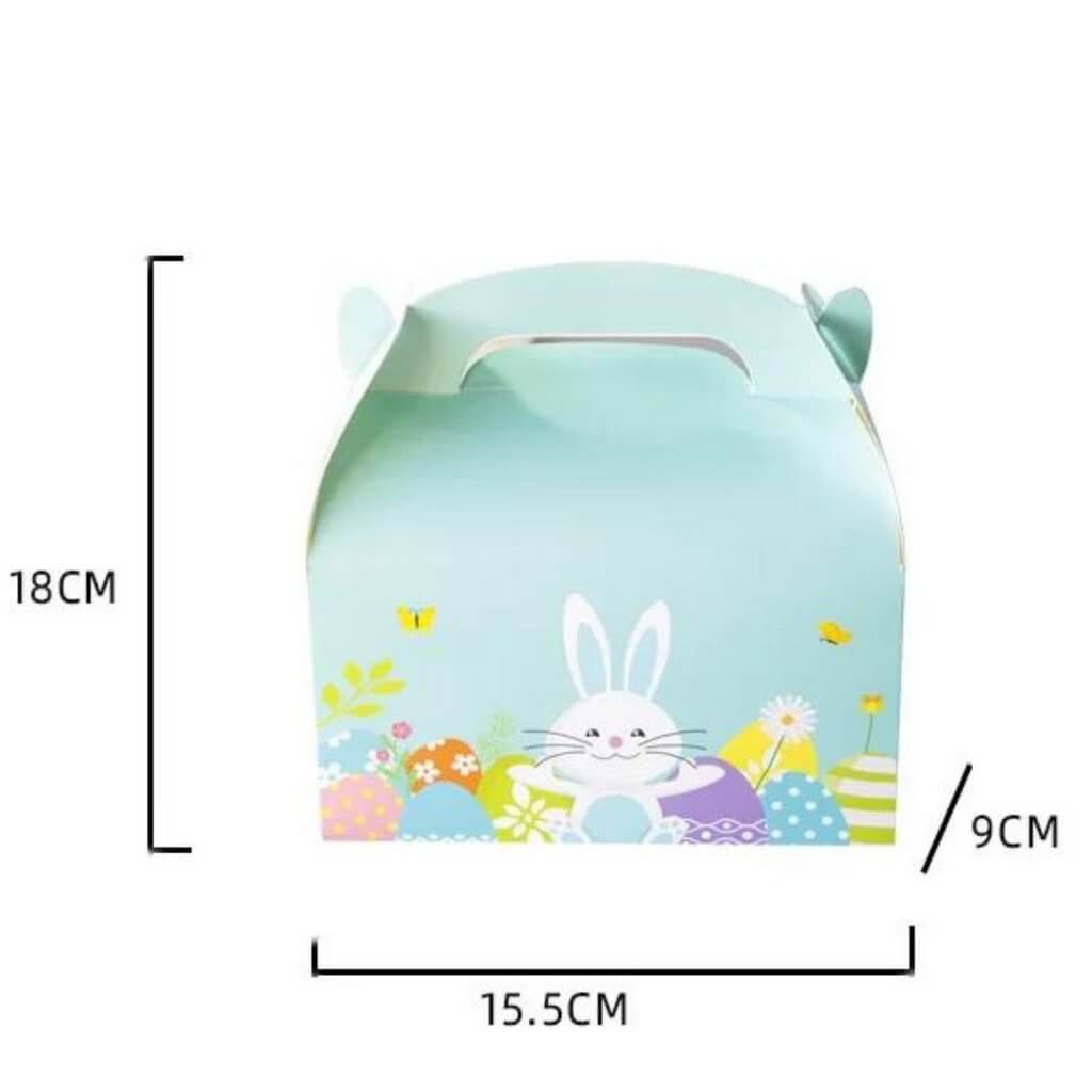 Pastel Blue Easter Bunny Treat Boxes 6pk