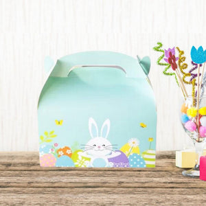 Pastel Blue Easter Bunny Treat Boxes 6pk