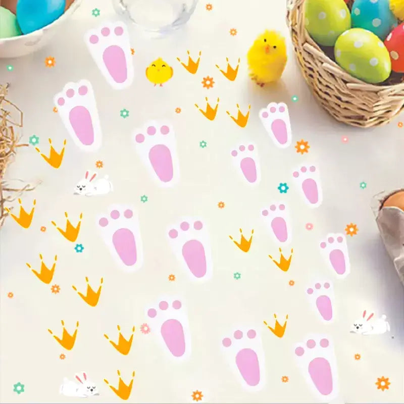 Easter Bunny Footprints Stickers