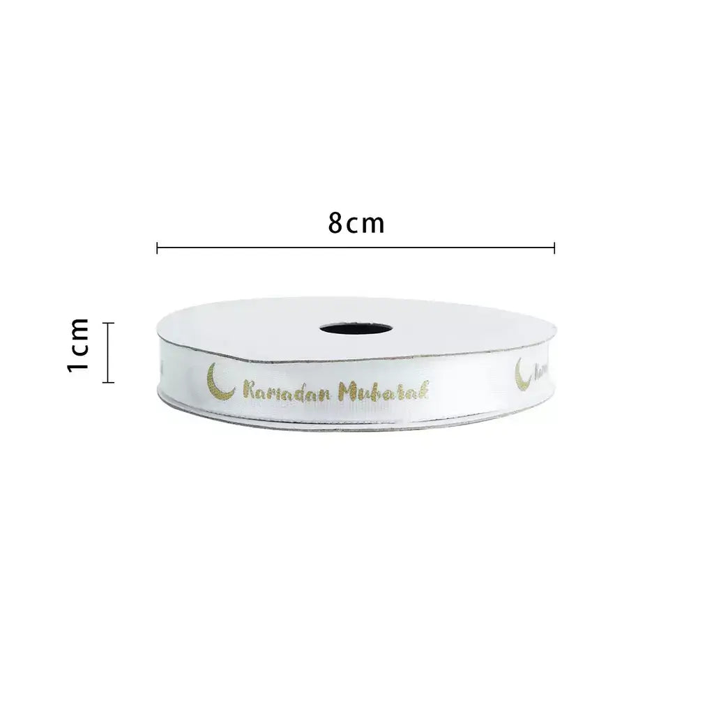 Ramadan Mubarak Satin Ribbon Roll