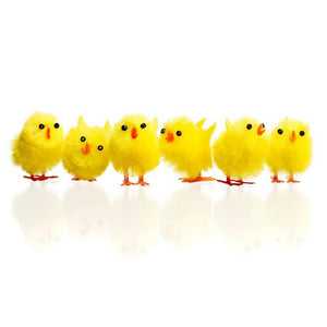 Easter Yellow Chick Doll 3cm 6pk