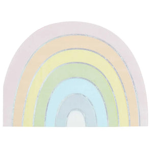 Pastel & Iridescent Rainbow Paper Napkins 16pk