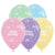Pastel Assorted Happy Birthday Twinkling Star Latex Balloons 30cm 25pk