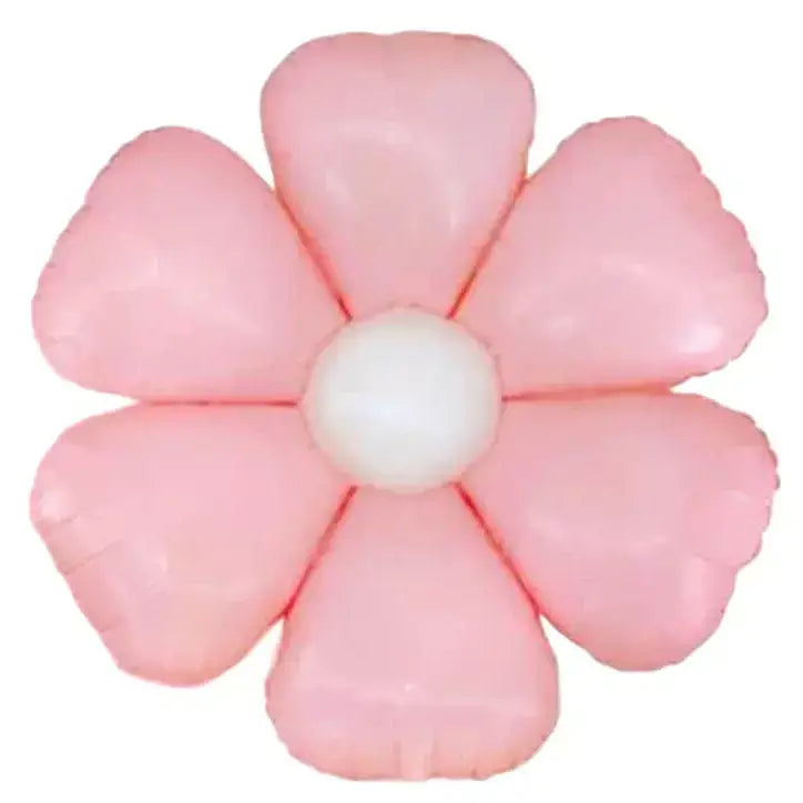 Pastel Baby Pink Daisy Shaped Foil Balloon
