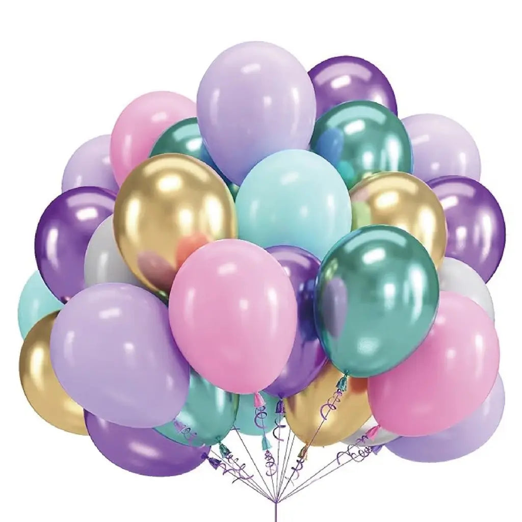 Unicorn pastel macaron party balloon bouquet