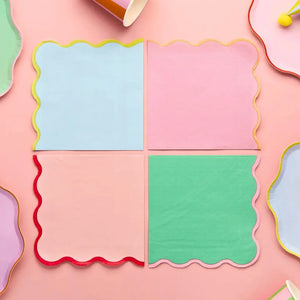 Fun banquet napkins for summer garden party or BBQ theme