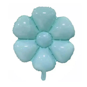 Pastel Blue Daisy Shaped Foil Balloon
