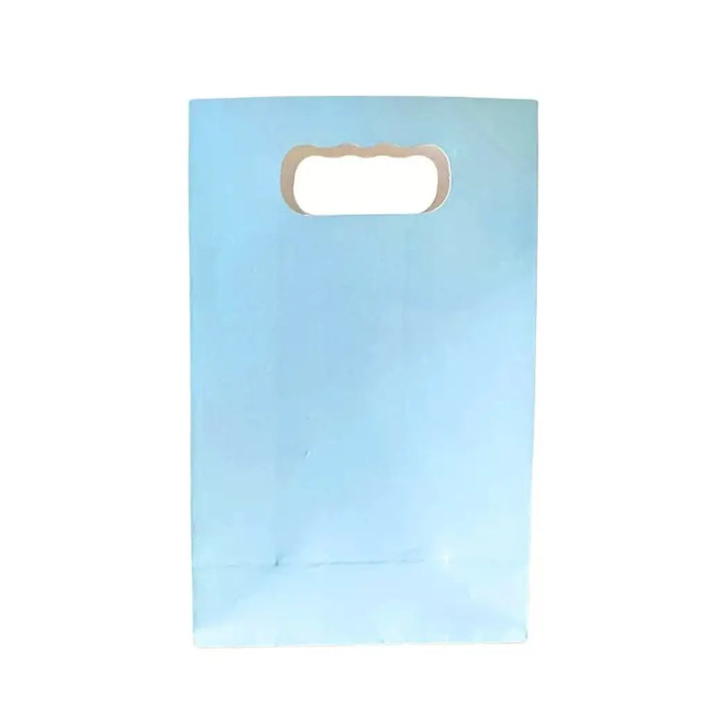 Blue paper treat bags for celebrations