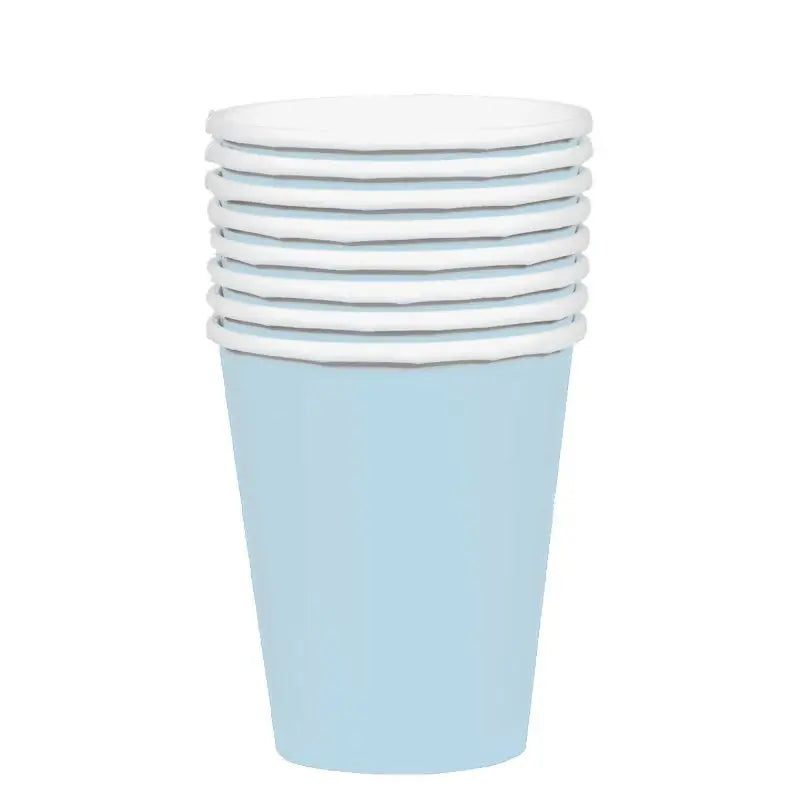 Pastel Blue Paper Cups 354ml 20pk