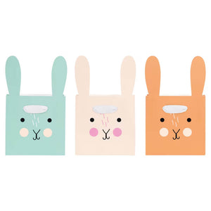 Pastel Bunny Ear Easter Paper Treat Bags 3pk