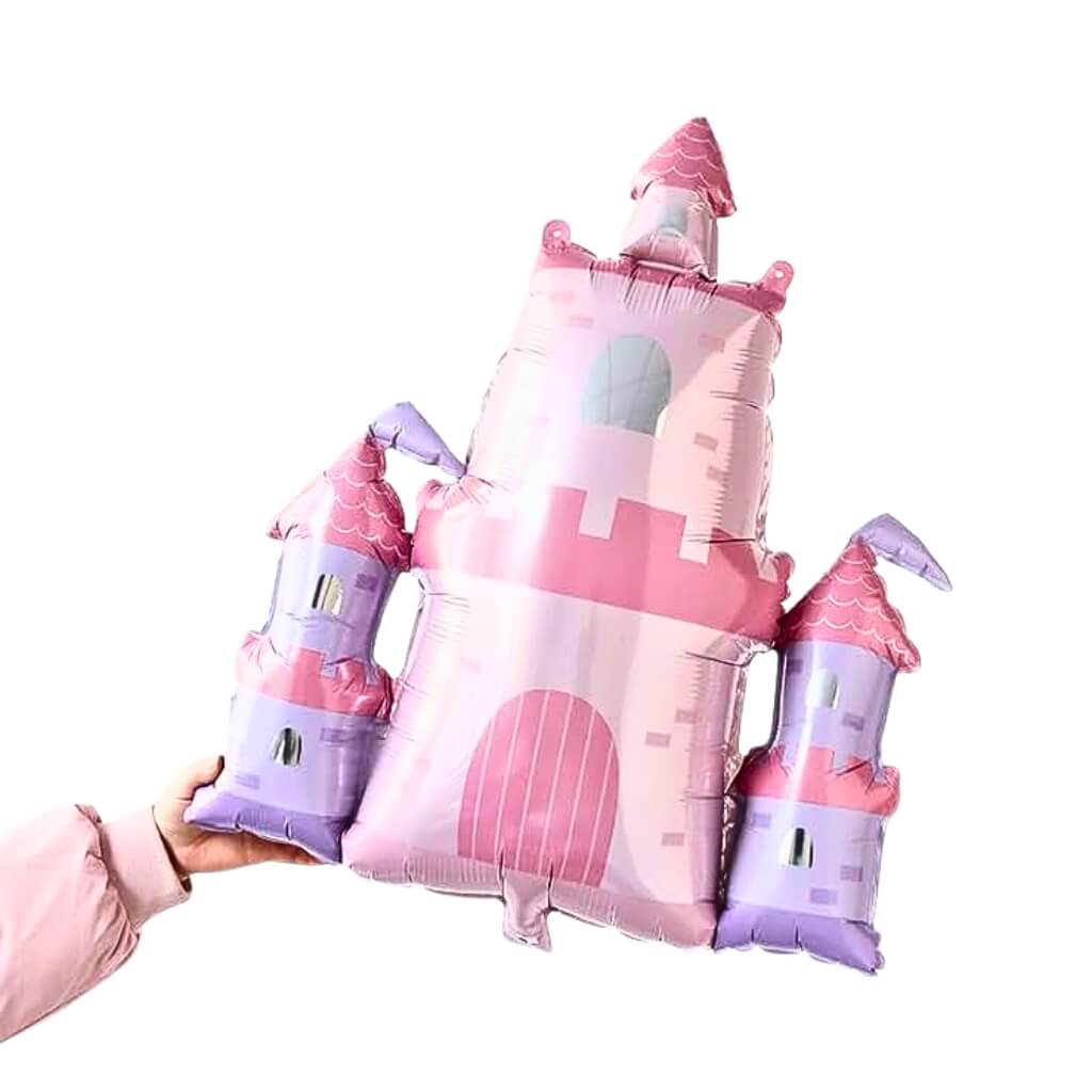 princess castle shaped balloon for fairytale party