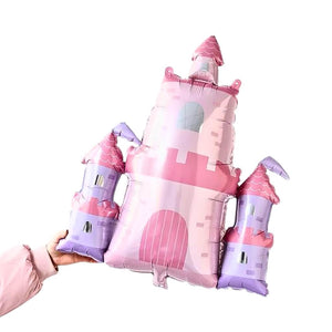 princess castle shaped balloon for fairytale party