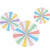 Pastel Celebrations Paper Fan Decorations 3pk