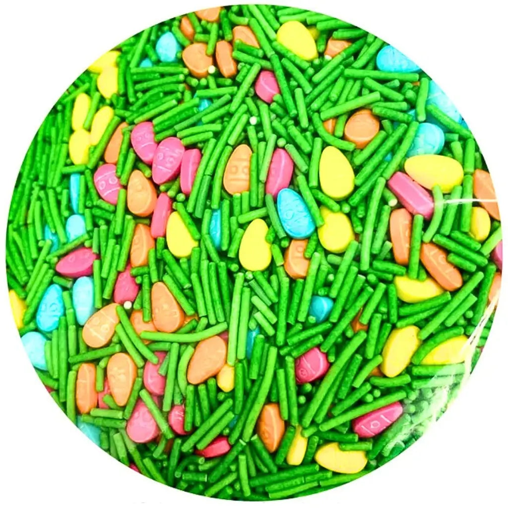 Sprink’d pastel egg and green jimmies edible sprinkles
