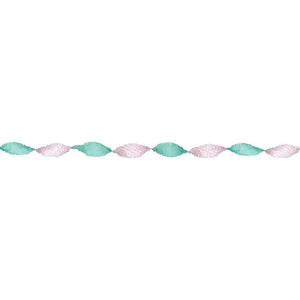 Pastel Fringe Paper Garland blue pink