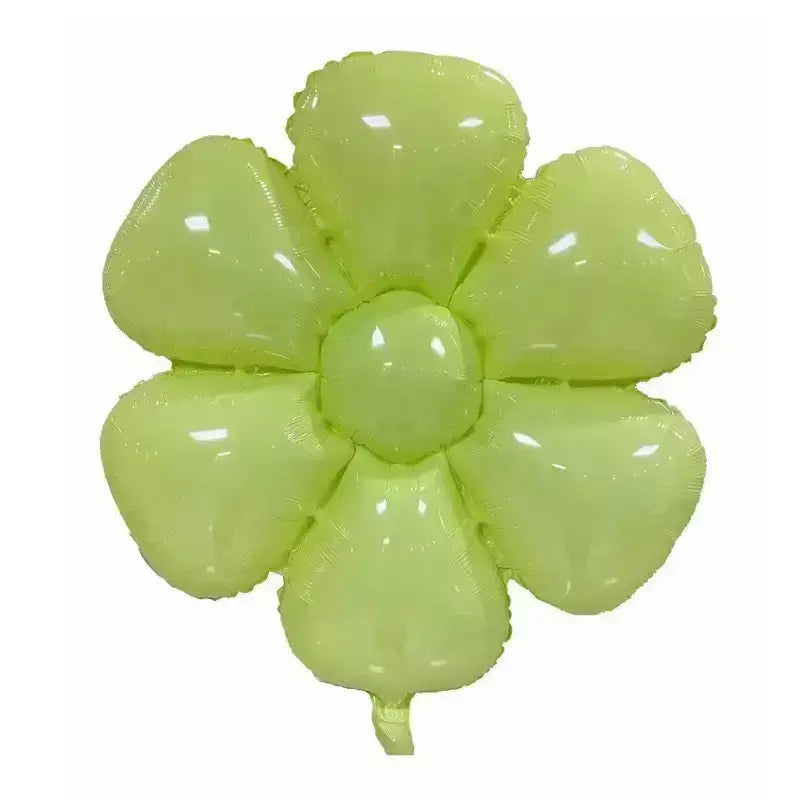 Pastel Green Daisy Shaped Foil Balloon