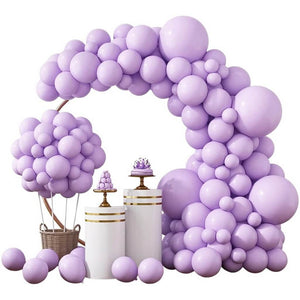 129pcs Pastel Lilac Latex Balloon Garland
