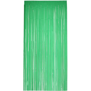 Pastel Green Tinsel Fringe Backdrop Foil Curtain