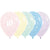 Assorted Matte Pastel Age 10 Latex Balloons 30cm 25pk