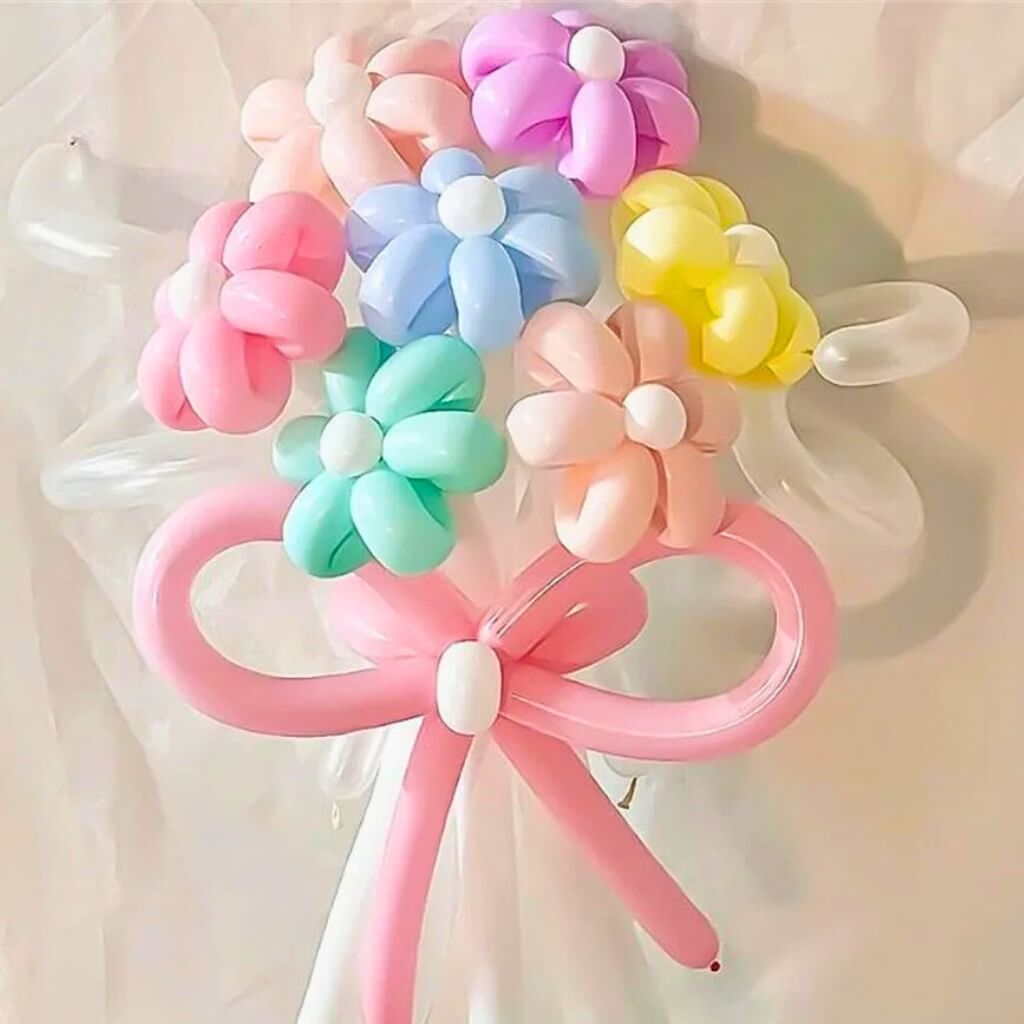 pastel long modelling twist latex balloons 10 pack party decorations 8 colours