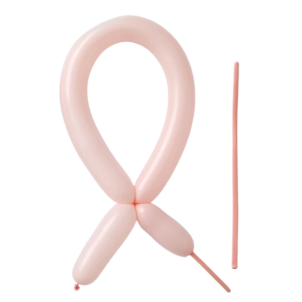 pastel peach orange long modelling twist latex balloons 10 pack party decorations