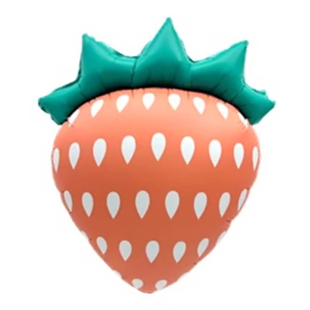 Giant Pastel Peach Strawberry Foil Balloon