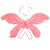 Lage Butterfly Fairy Wing Foil Balloon - Pastel Pink