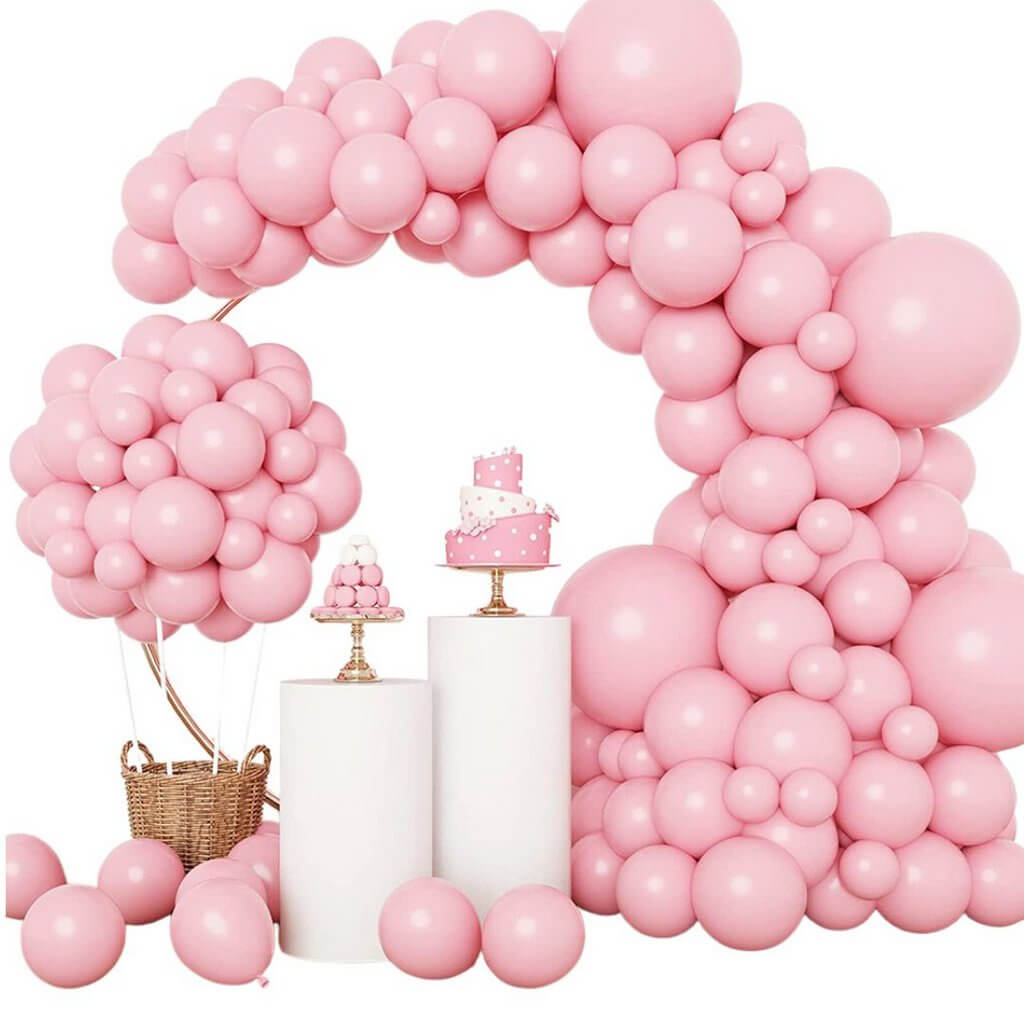 129pcs Pastel Pink Latex Balloon Garland Kit