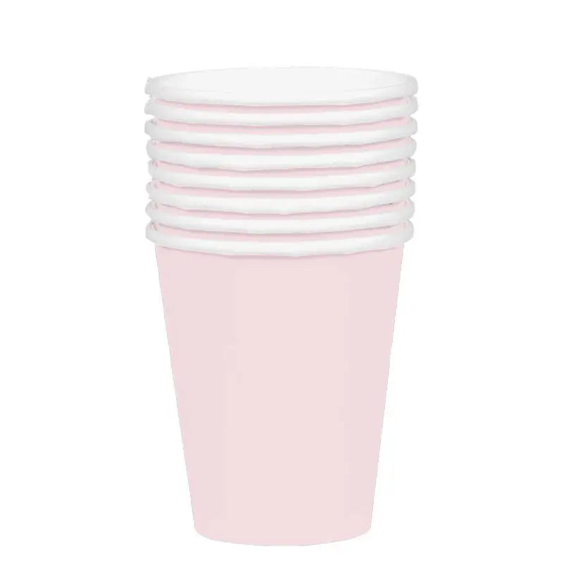 Pastel Pink Paper Cups 354ml 20pk