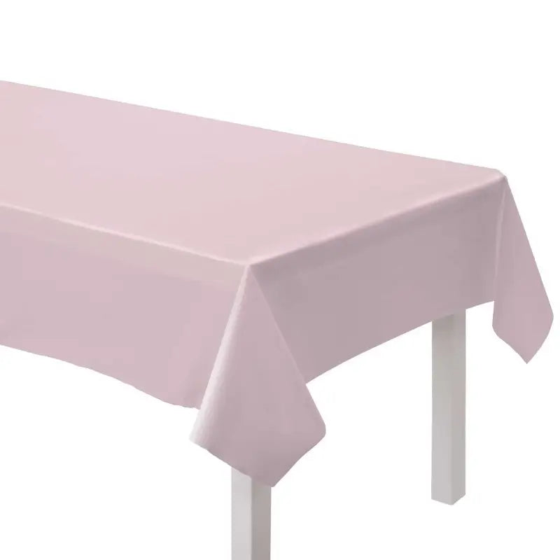 Pastel Pink Paper Tablecover Tablecloth Girls Birthday Party Decor
