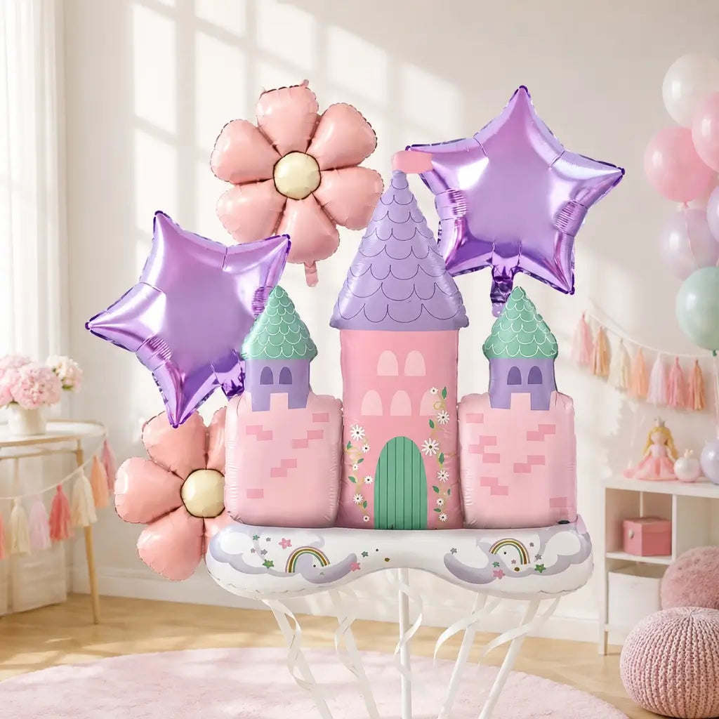 Pastel Princess Castle Balloon Bundle 5pk