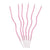 Wavy Pastel Pink Candles 6pk