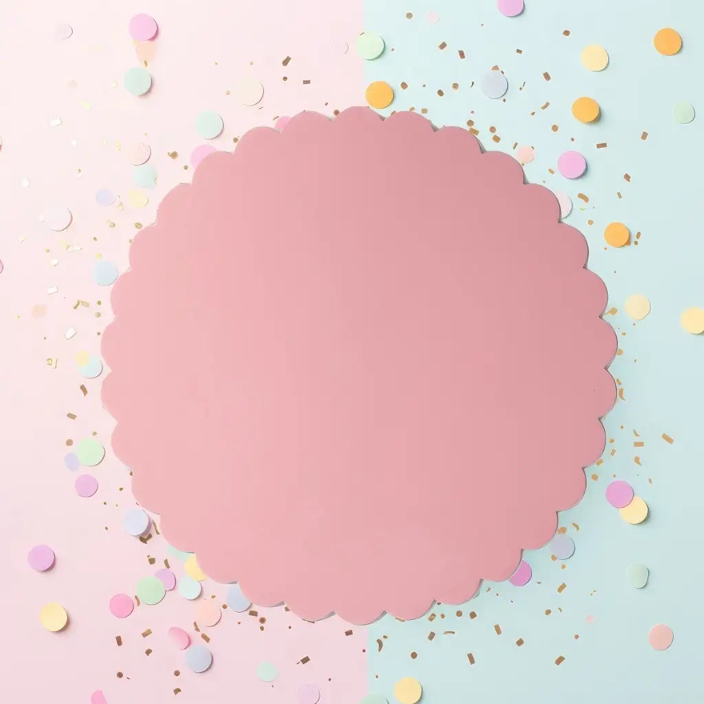 Papyrus pink compressed board for displaying celebration cakes