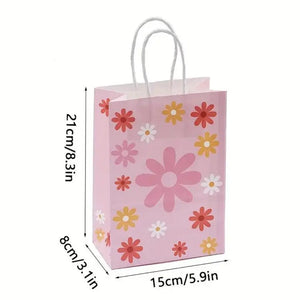 Pastel Pink Sweet Daisy Party Bags 5pk