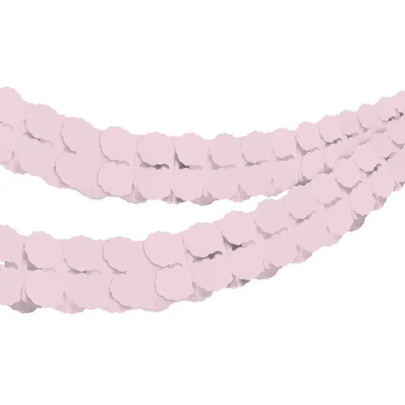 Pastel Pink Tissue Paper Garland 4m