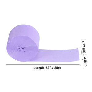 Pastel Purple Crepe Paper Streamer Roll 25m