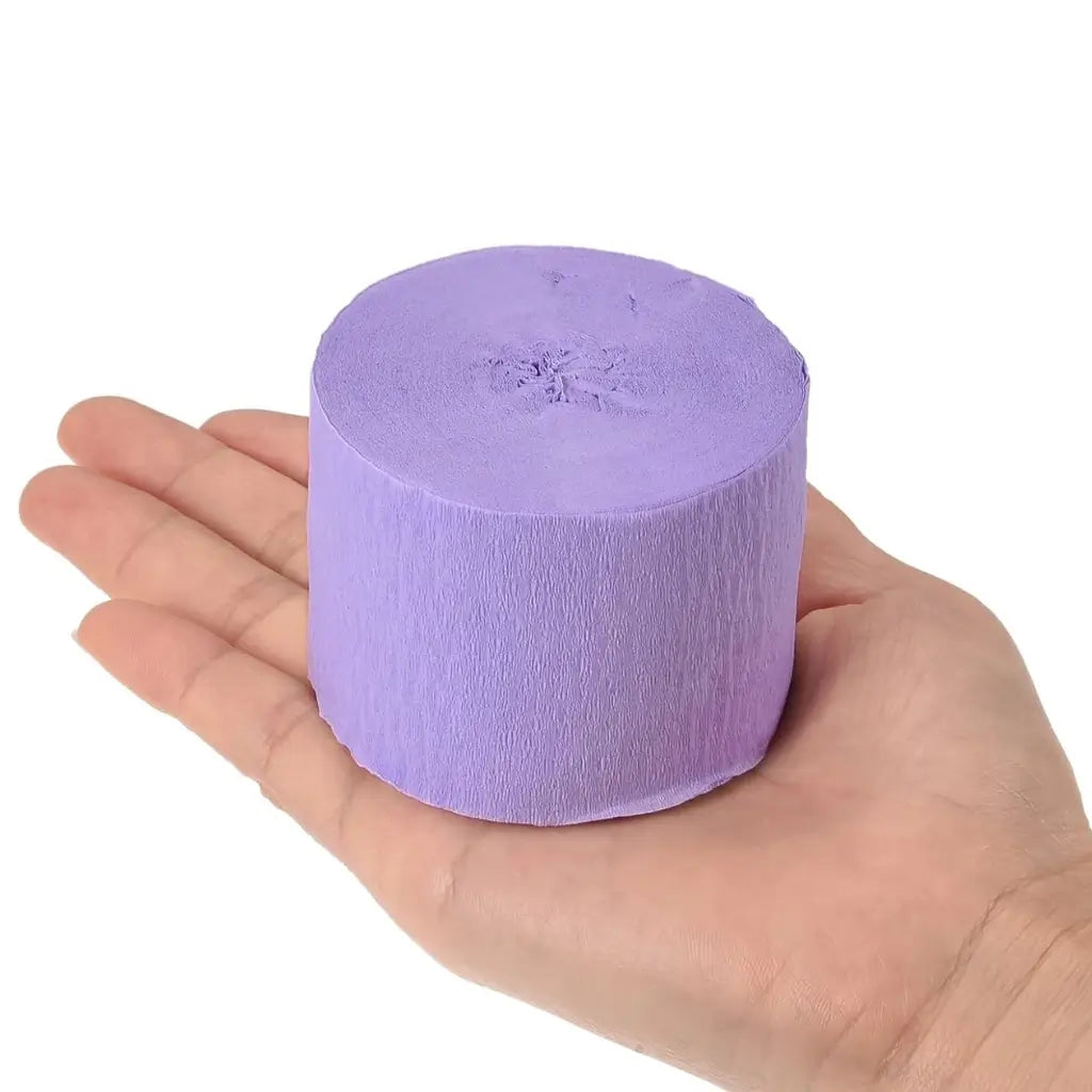 Pastel Purple Crepe Paper Streamer Roll 25m