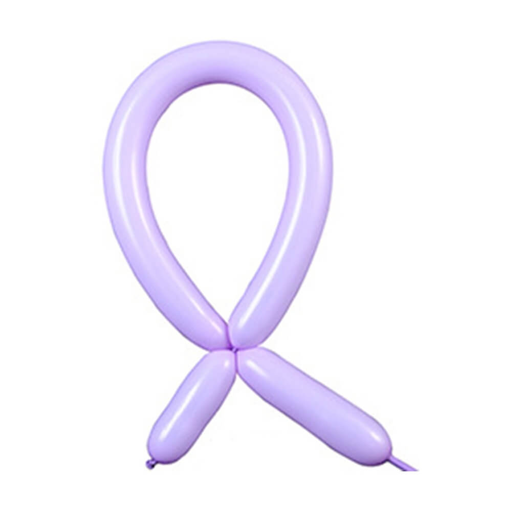 pastel purple long modelling twist latex balloons 10 pack party decorations