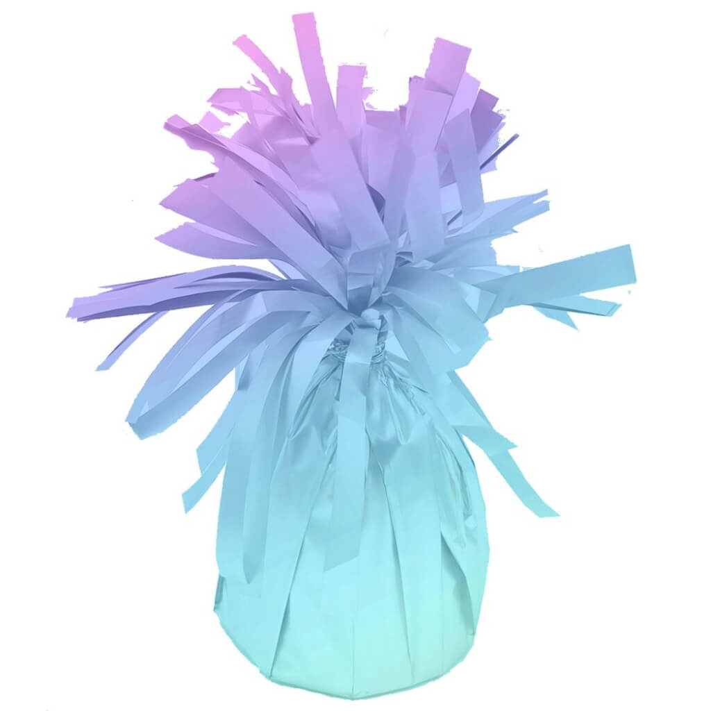 Small Pastel Rainbow Foil Balloon Weight