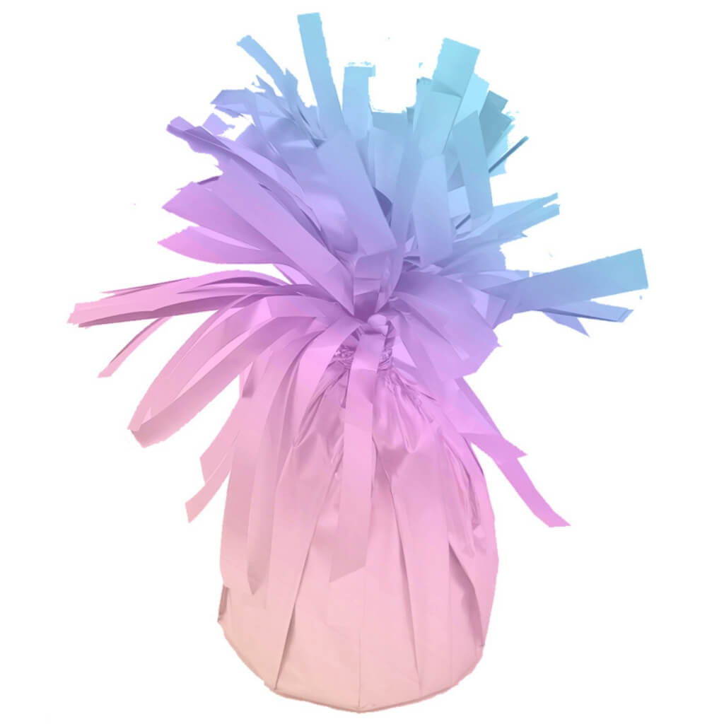 Small Pastel Rainbow Foil Balloon Weight