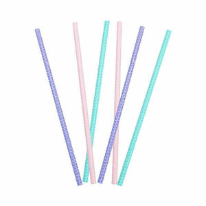 Rainbow Mermaid Paper Straws 8 Pack