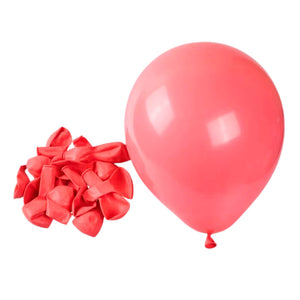 Pastel Red Macaron Latex Balloons 10pk christmas valentines day proposal party decorations