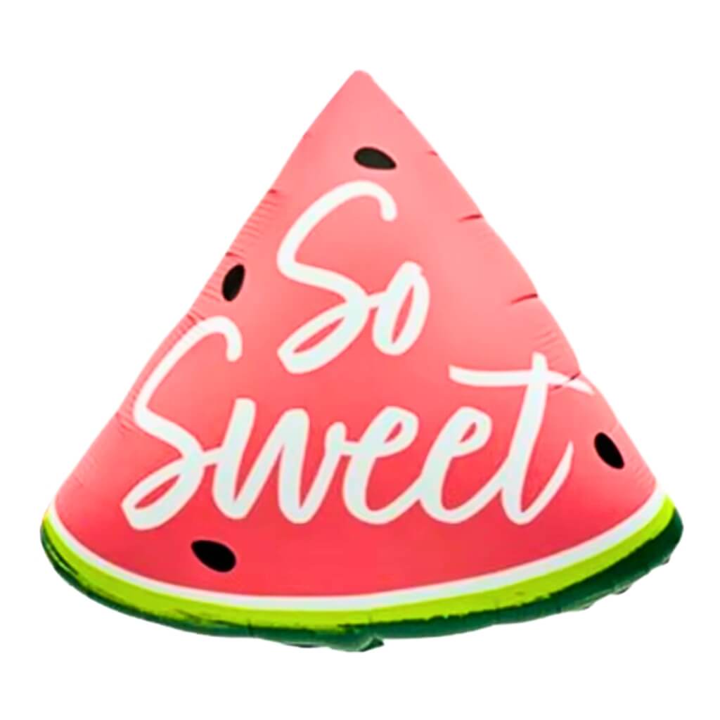 Giant Pastel Red So Sweet Watermelon Slice Foil Balloon